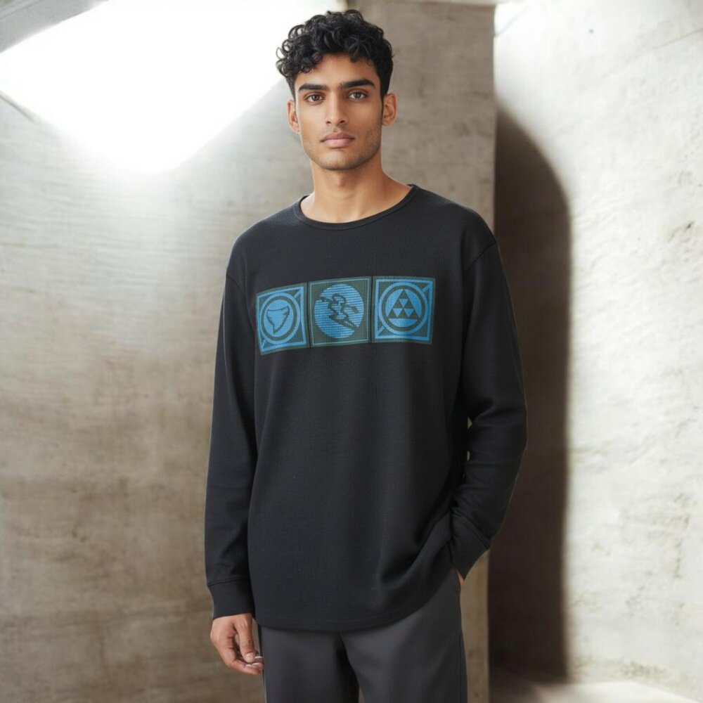 NWOT DaHUI (XL) Thermal Long Sleeve Crew Neck Shirt